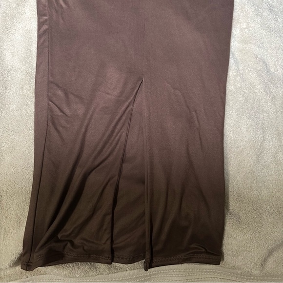 Long Brown Tube Dress - Picture 5 of 7
